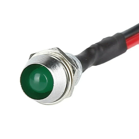 10 x Indicator Light 12V 8mm LED for Car Truck Boat