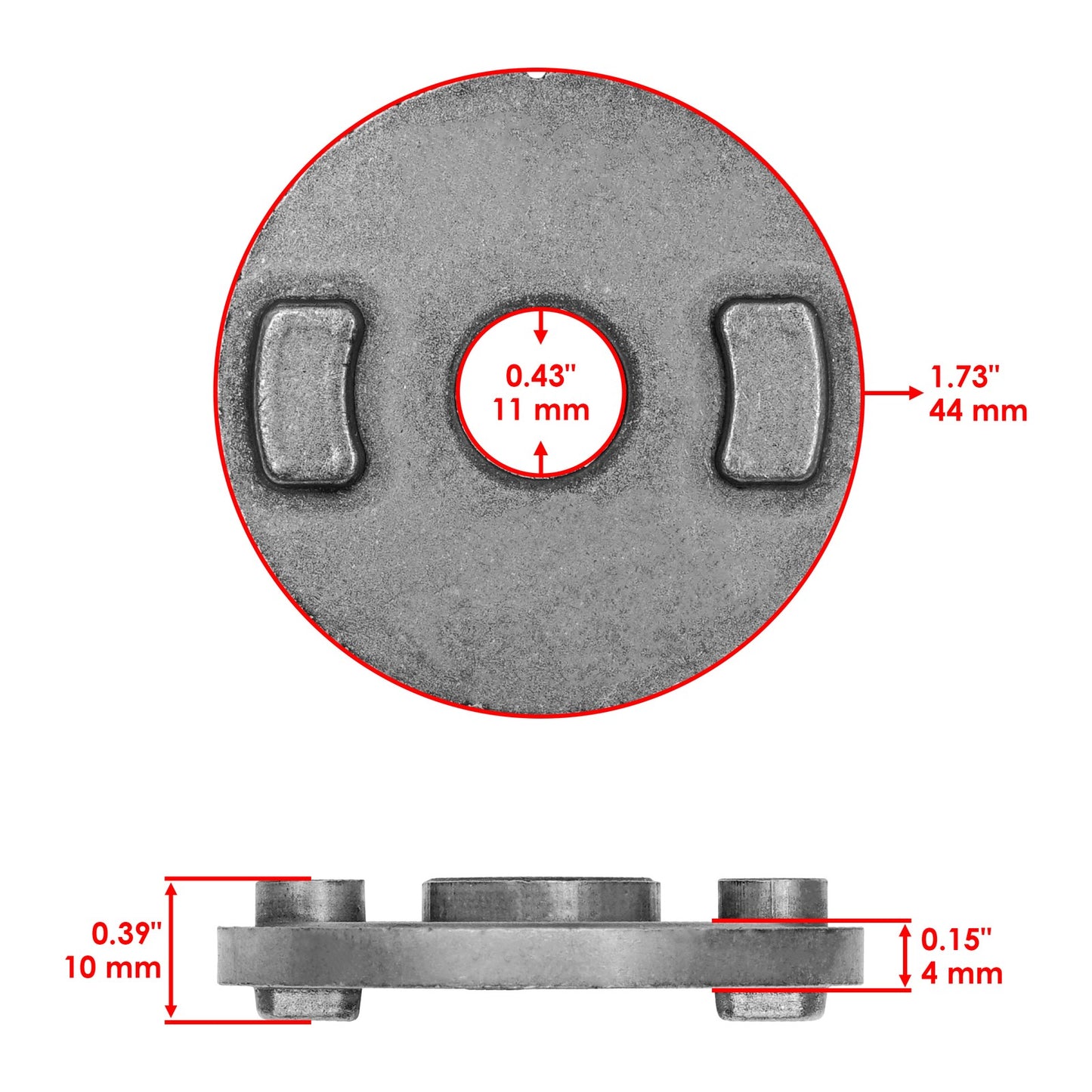 Deck Blade Adapters 30 Inch Replacement for Toro Exmark Mower (1166358-03)