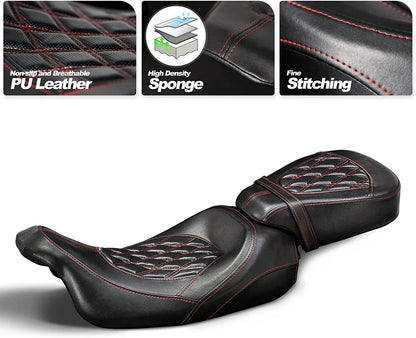 Driver/Passenger Seat for Harley Touring Electra Street Road Glide (2009-2022)