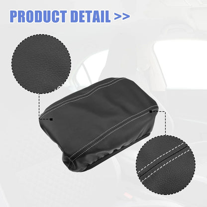 Center Console Armrest Cover for Hyundai Tucson (2016-2021) Black Gray Stitching