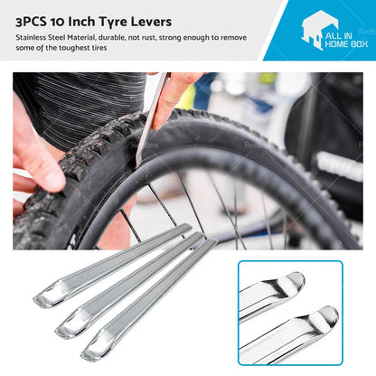 3 x 10" Tire Lever Bars for Car Bike Motorcycle - Chrome