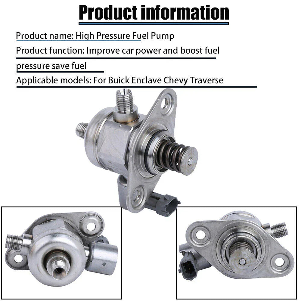 High Pressure Fuel Pump for Buick Enclave, Chevy Traverse, Cadillac CTS (2008-2017)