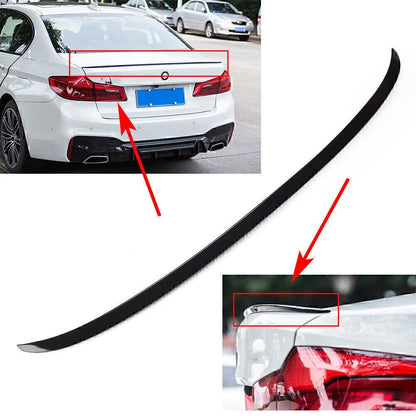 Rear Lip Spoiler for BMW 5-Series G30 Sedan (2017-2019) Black