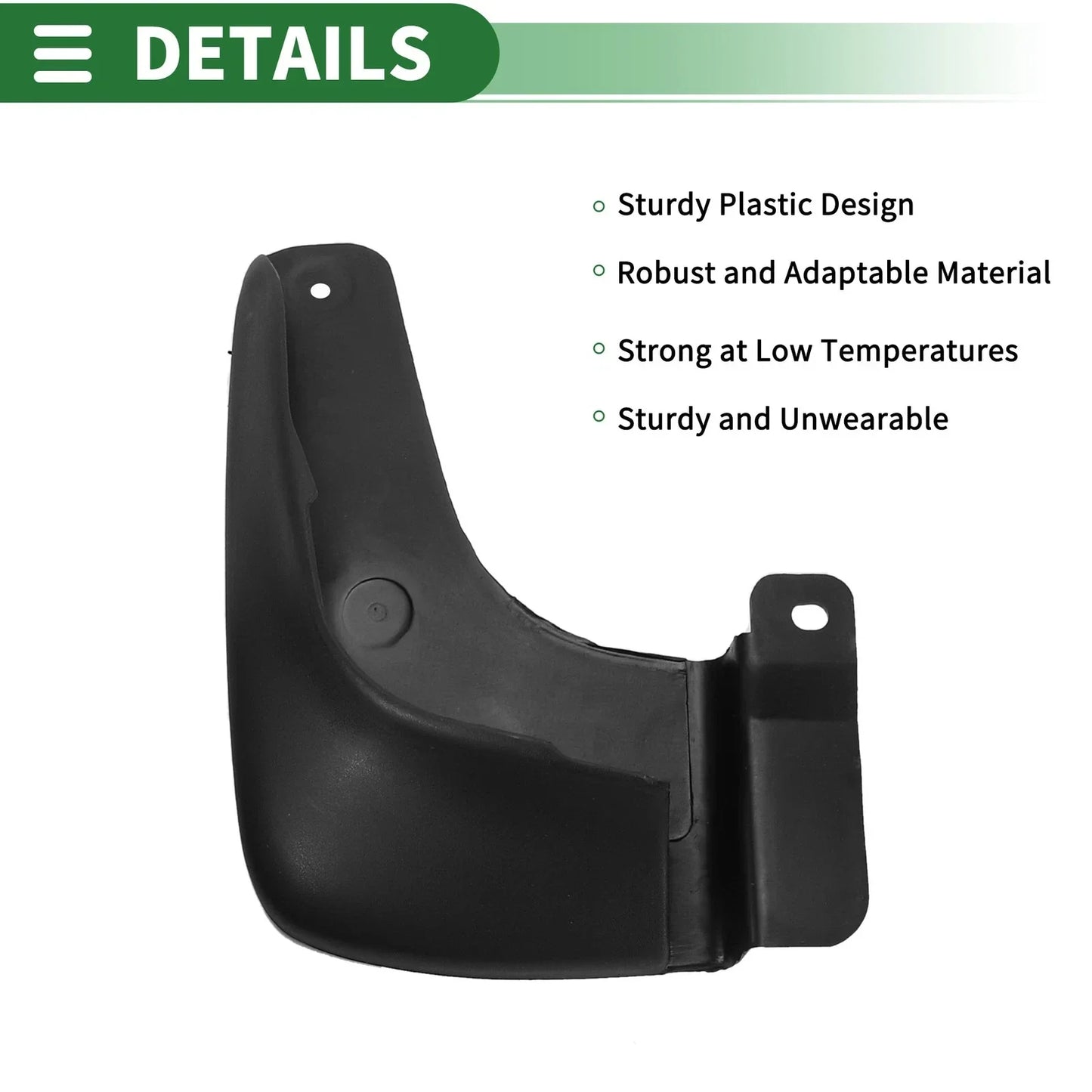 Mud Flaps Splash Guards for Hyundai Elantra (2007-2010) with Mount Accessories