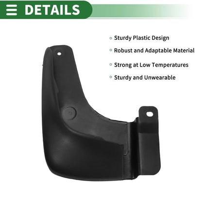 Mud Flaps Splash Guards for Hyundai Elantra (2007-2010) with Mount Accessories