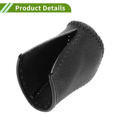 Lexus NX300 Gear Shift Knob Cover 2 x Pebbled Black Faux Leather (2014-2021)