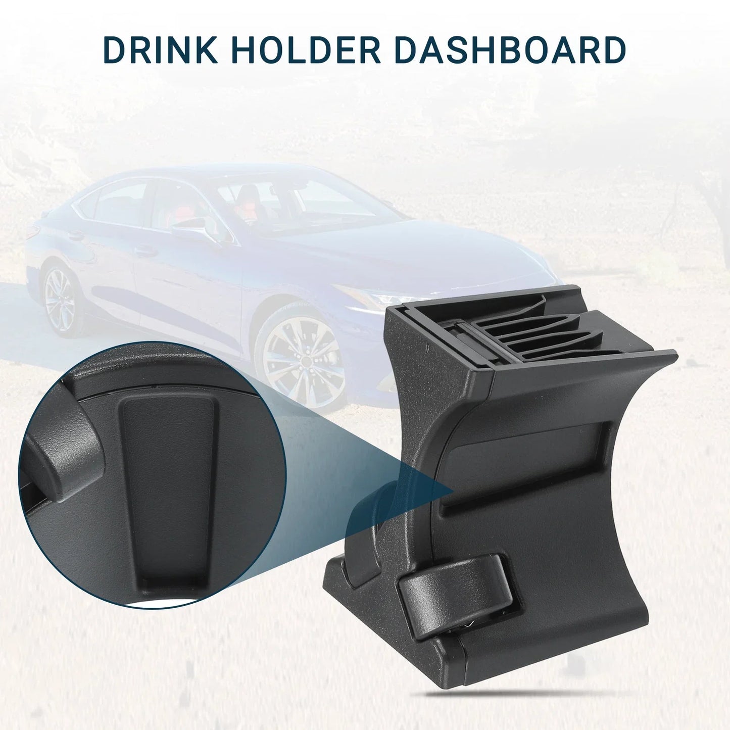 Cup Holder for LEXUS ES350 2007-2012 Drink Holder Black 1 x Pcs