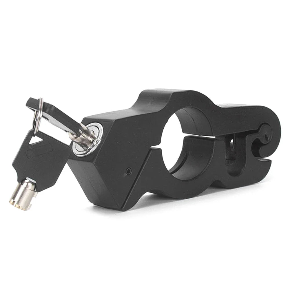 Black Motor Handlebar Lock Anti-Theft Grip for Bike Scooter ATV