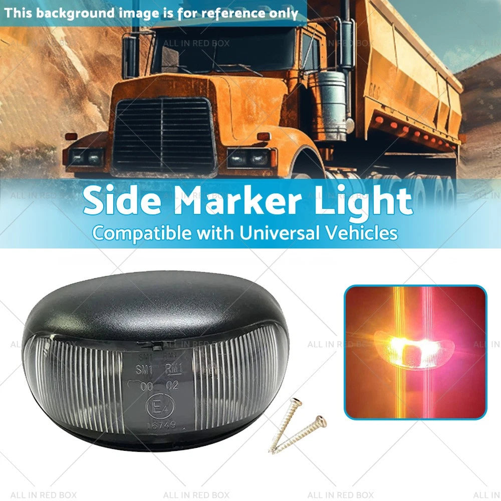 LED Clearance Lights Side Marker Lamp Red Amber for Truck Trailer 12V 24V