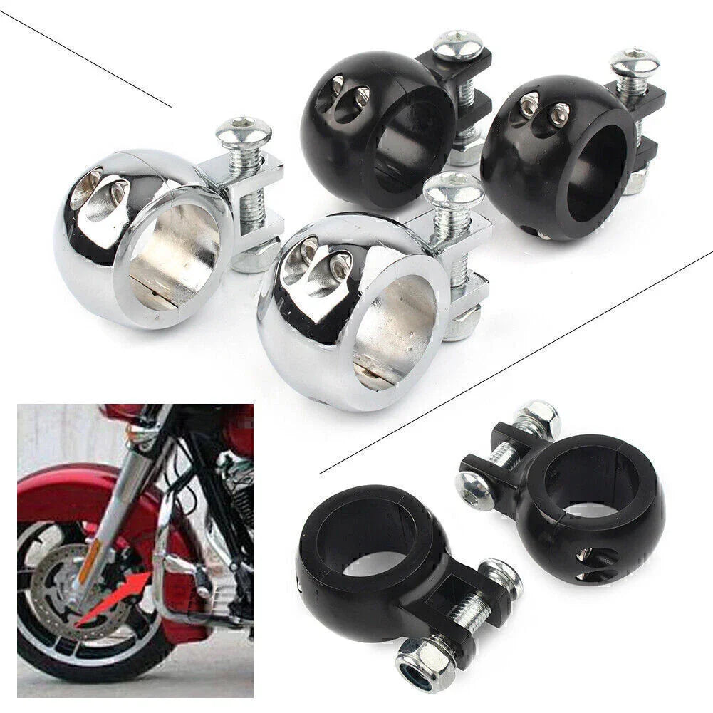1-1/4" Engine Crash Bar Foot Peg Mount Bracket for Harley Universal
