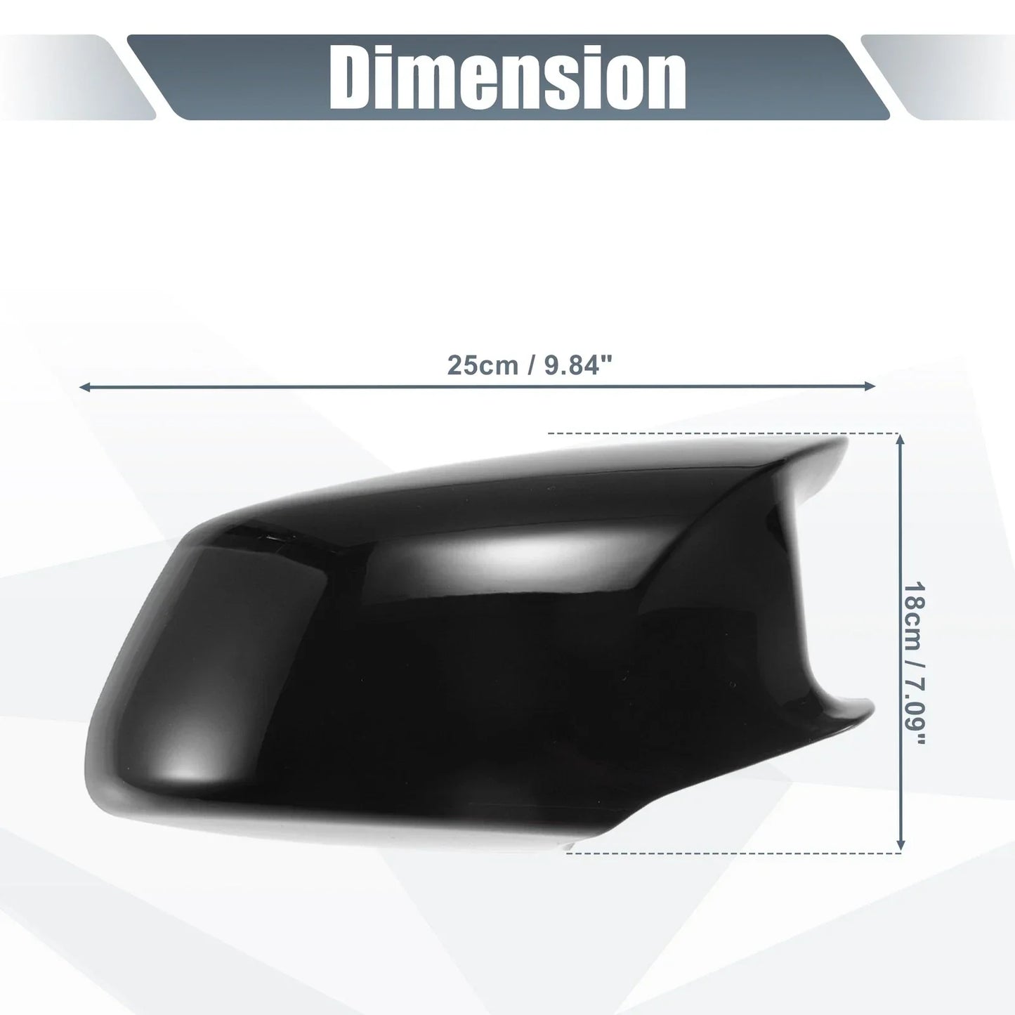 Rearview Mirror Cover Cap Gloss Black for BMW F10 F11 F18 528i 530i 535i 550i