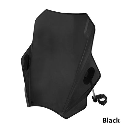 Universal Adjustable Motorcycle Windscreen for 22MM/25MM/28MM Handlebars