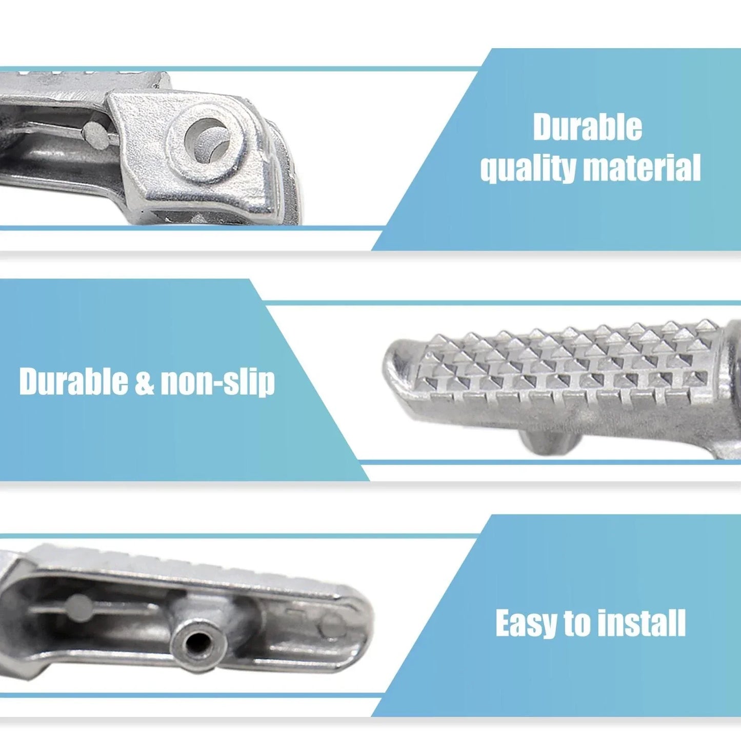 8mm Aluminium Alloy Motorcycle Footpegs