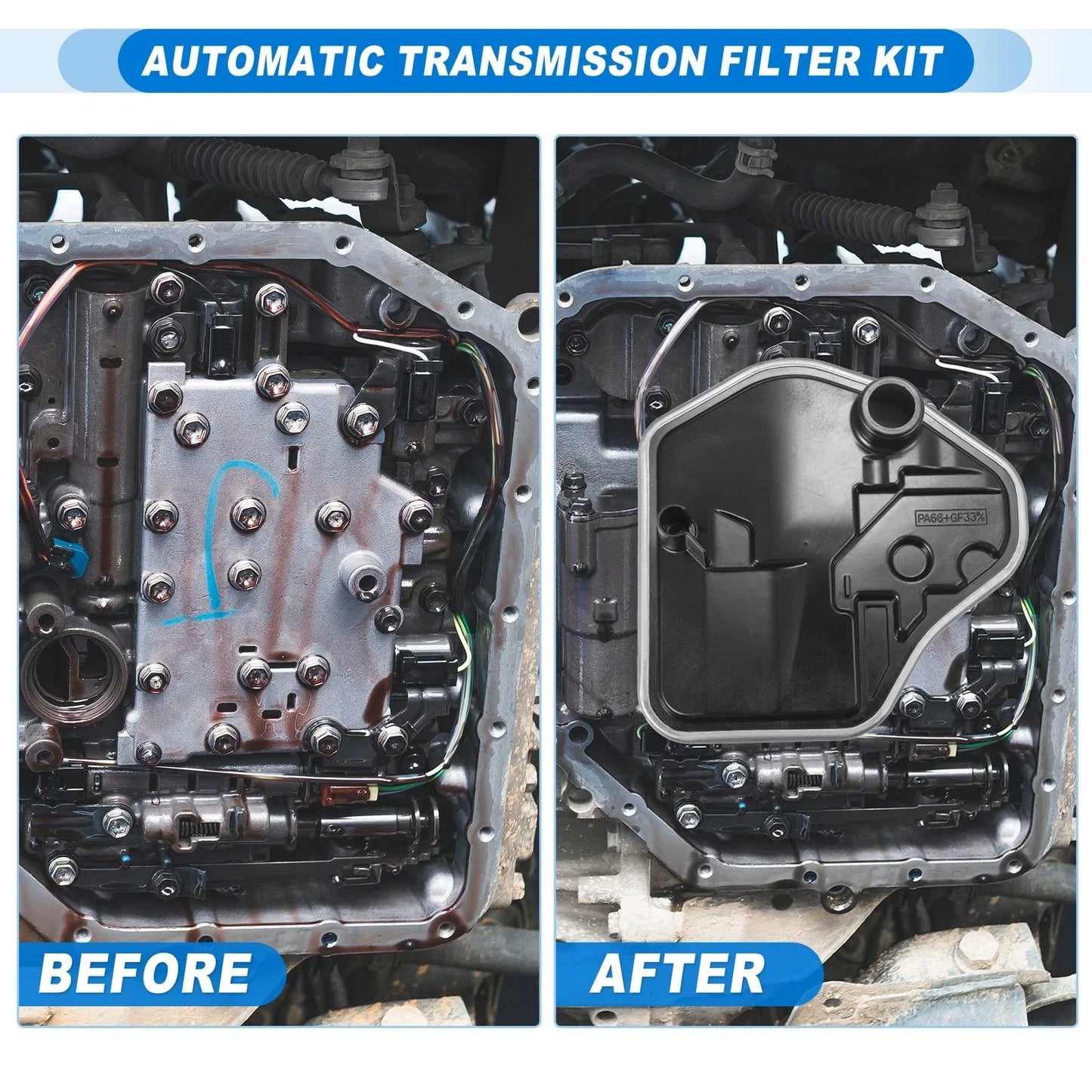 Transmission Filter Oil Pan Gasket Kit for Chevrolet (2020)