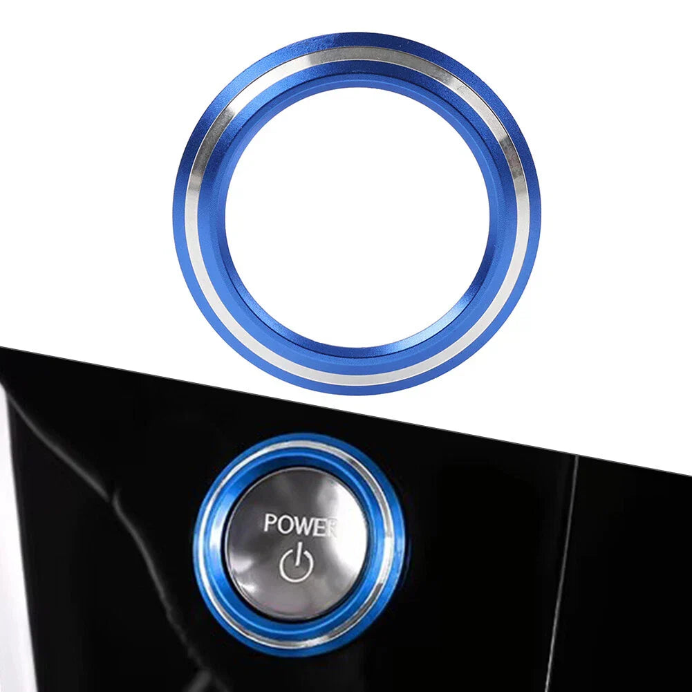 Blue Engine Start Stop Button Cover Ring for Lexus NX250 350h 450h (2022-2024)