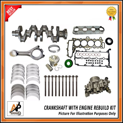 Crankshaft with Engine Rebuild Kit Replacement for Jaguar 204DTD (2000–2005)