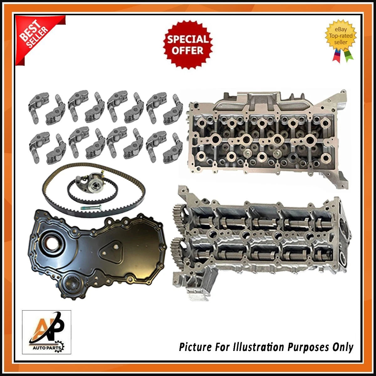 Cylinder Head Bare Replacement for Ford 2.0 EcoBlue Diesel (2016–2020)