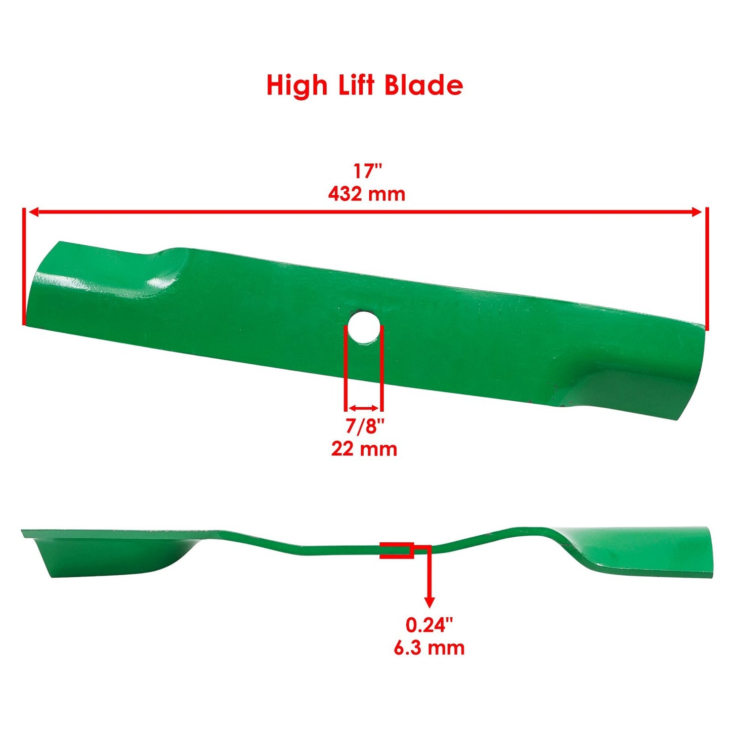 Deck Blade 48 Inch Replacement for John Deere Z545R Z645 Z720 (2012–2021)
