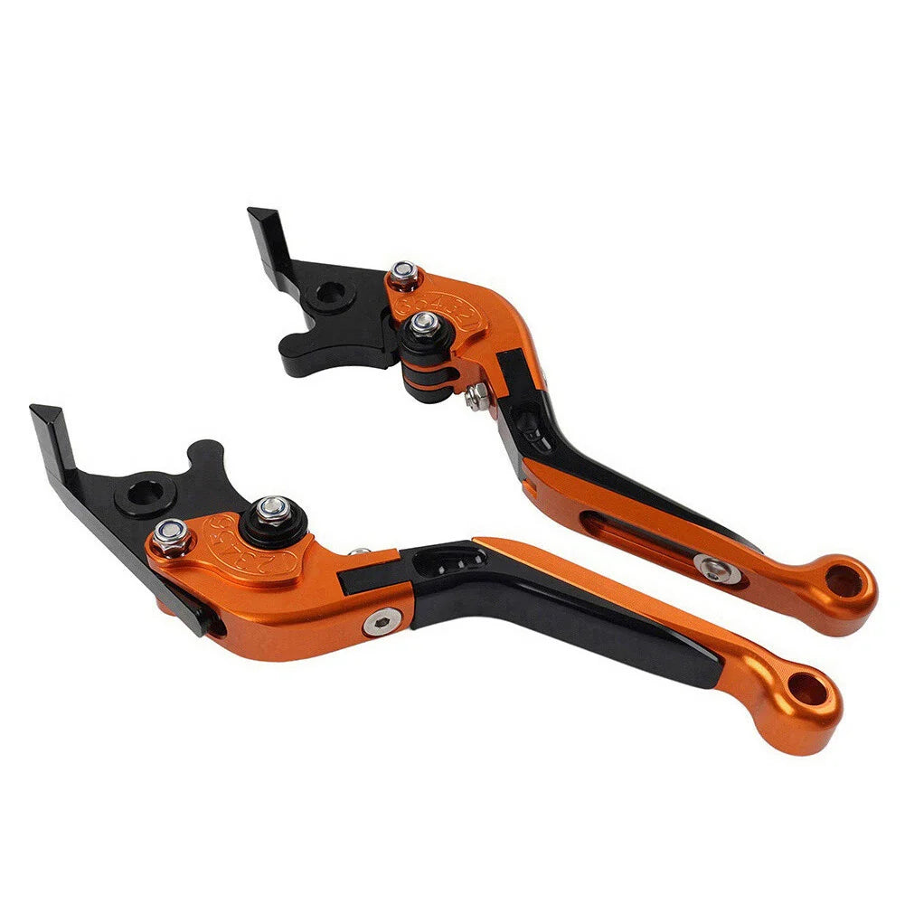 CNC Orange Extendable Brake Clutch Levers for BMW C650GT, C600 SPORT (2011-2017)