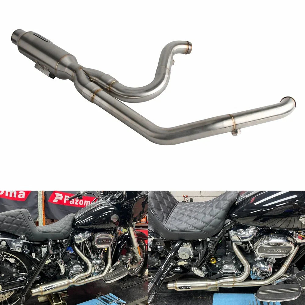 Full 2-into-1 Exhaust System for Harley Touring '17-Up (2017-2023)