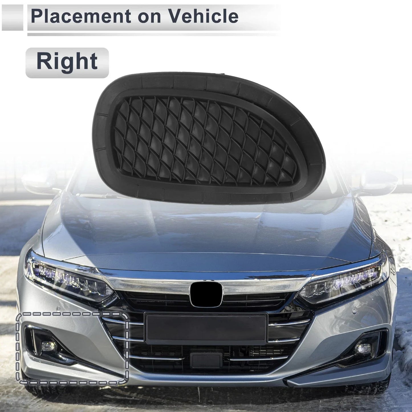 Front Right Fog Light Grill for Mercedes Benz GLA220 (2014-2020)