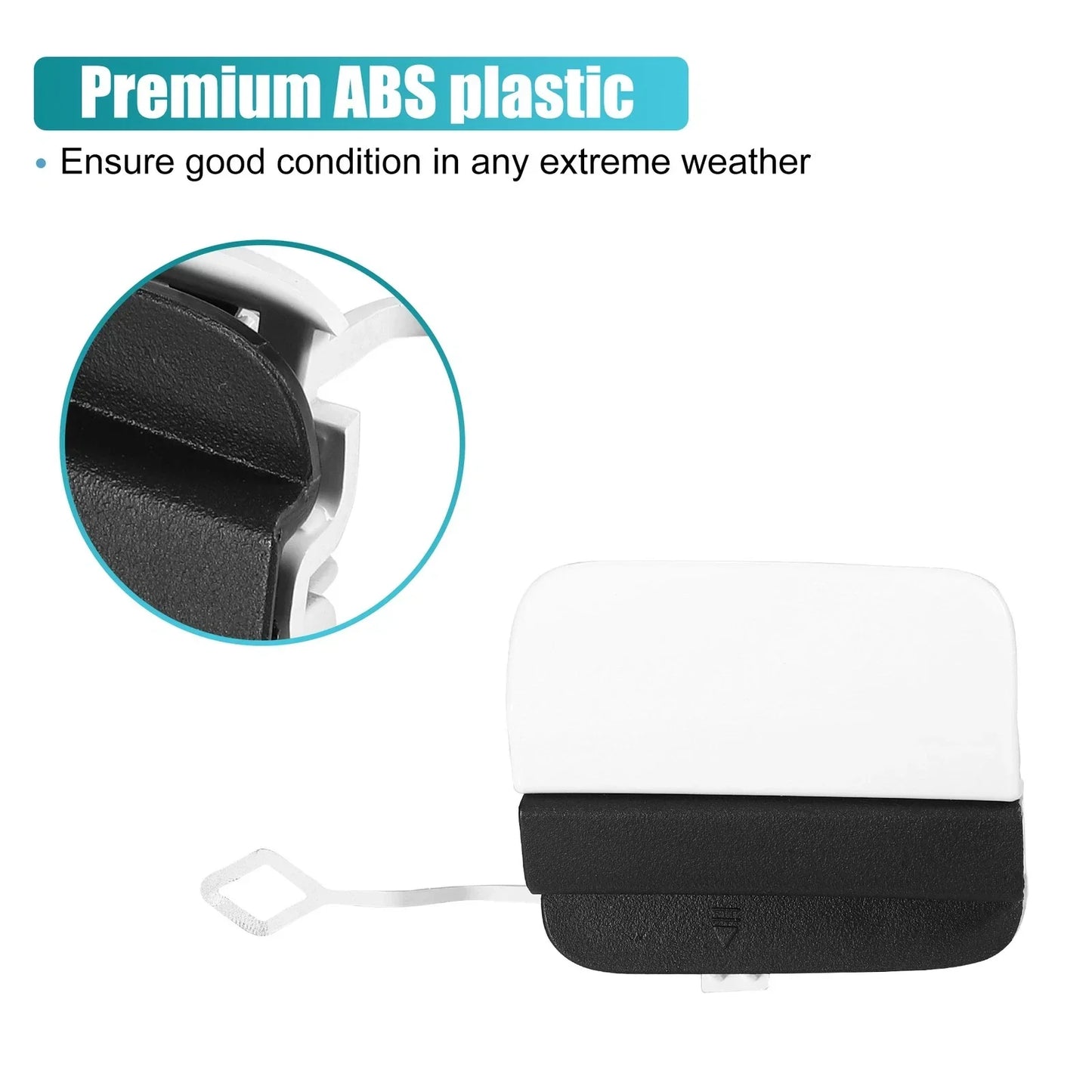 Rear Bumper Tow Hook Cover for Mercedes Benz C-Class (2015-2023) White