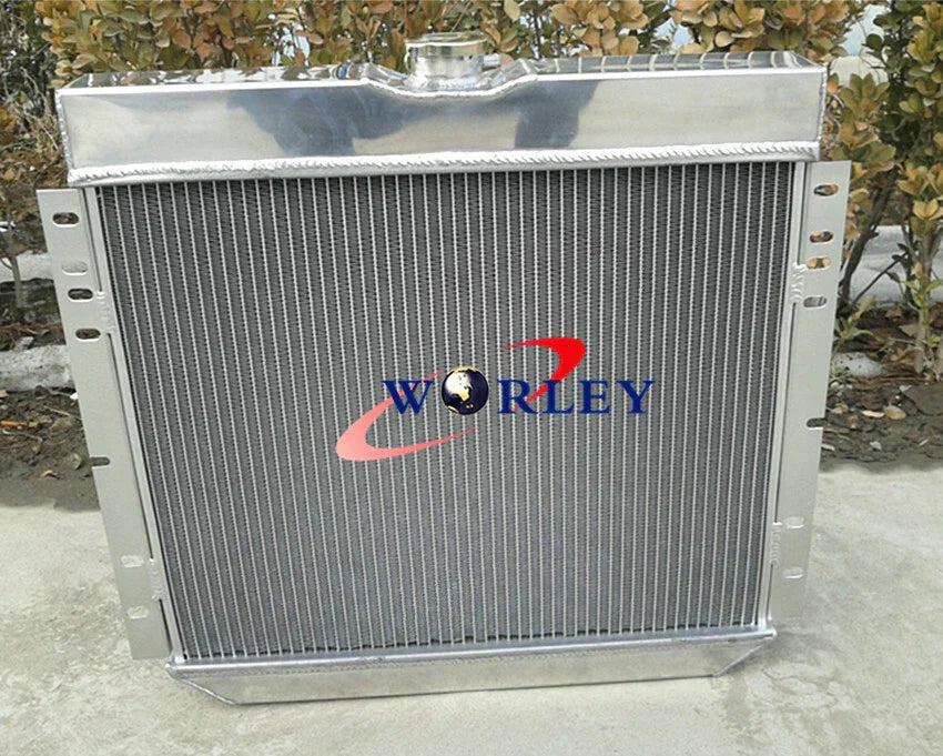 3 Row Aluminum Radiator + Fan for Ford Fairlane, Mustang (1963-1969)