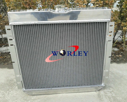 3 Row Aluminum Radiator + Fan for Ford Fairlane, Mustang (1963-1969)
