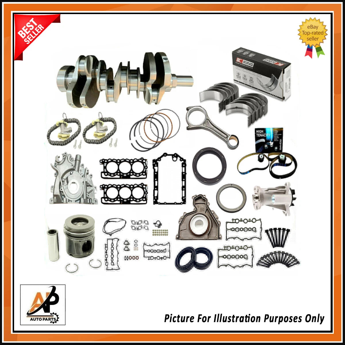 Forged Crankshaft Engine Rebuild for Land Rover Range Rover 3.0 306DT ()