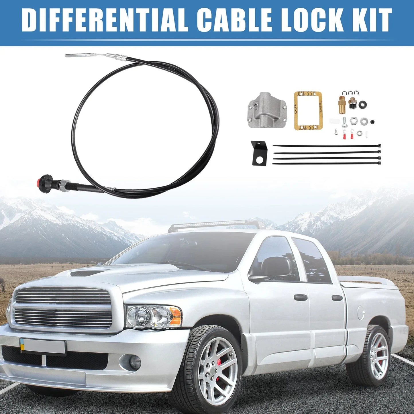 Differential Axle Disconnect Cable Lock for Dodge Ram 1500 (1994-2001)
