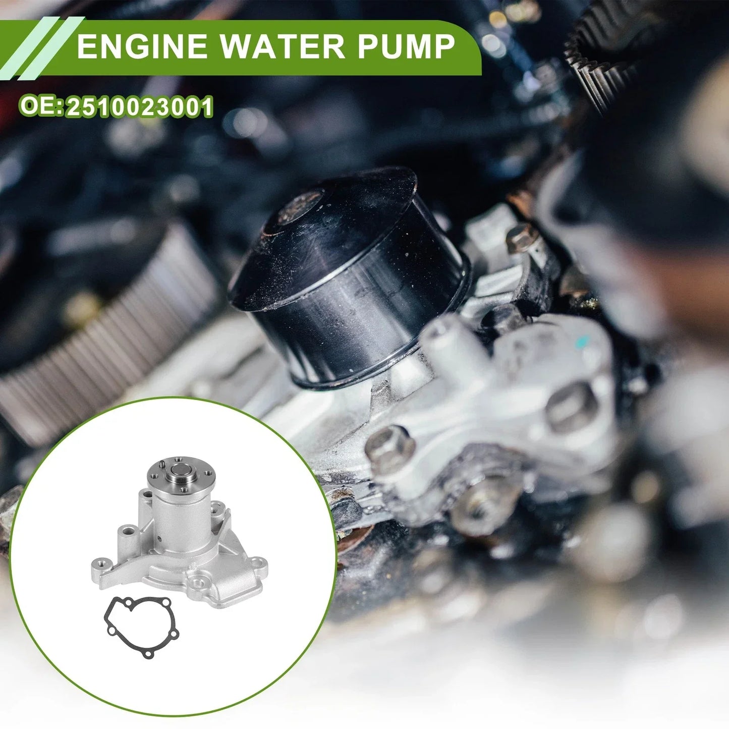 Engine Water Pump for Hyundai Trarjet 2003-2008 Cooling System Replacement