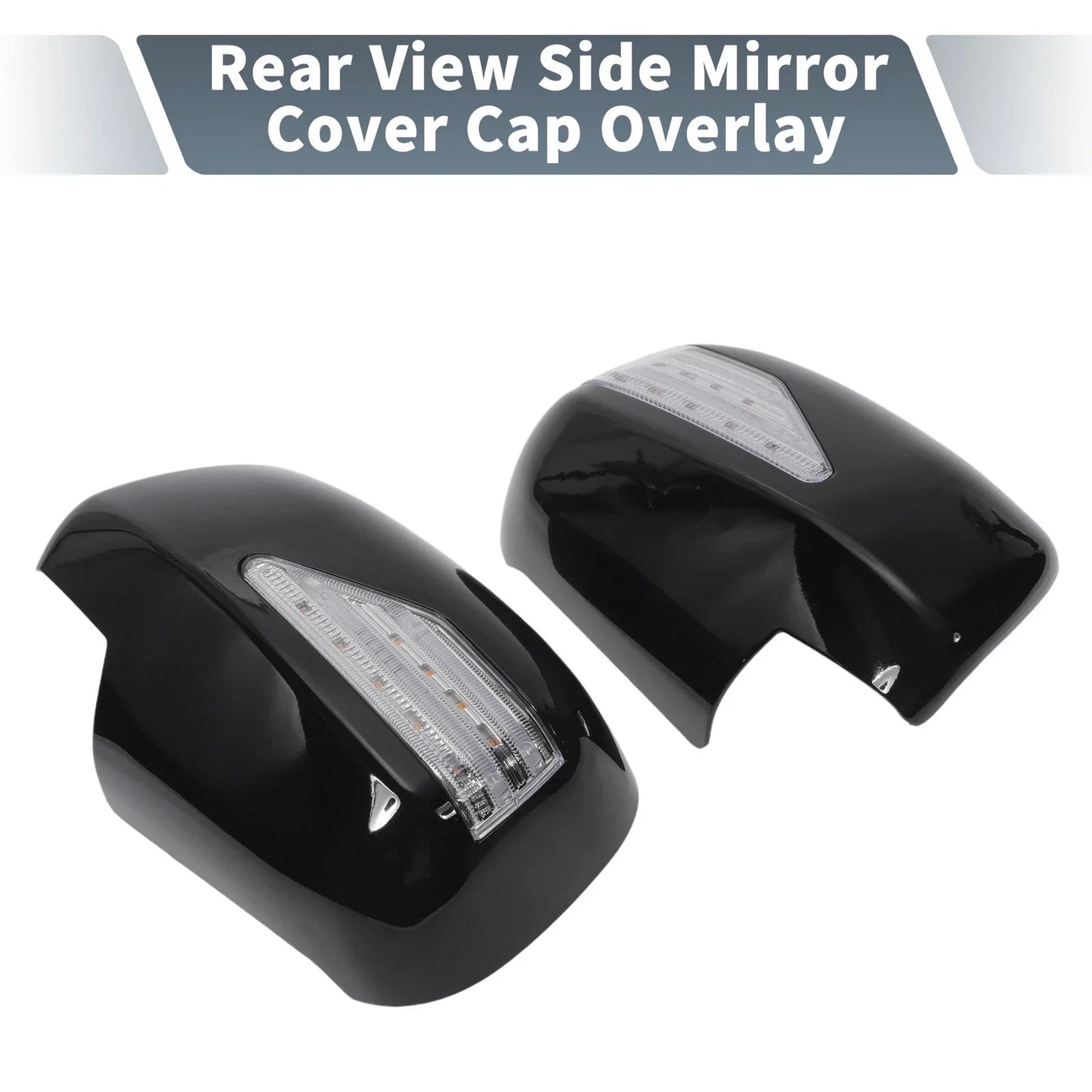 Rearview Mirror Cover Overlay Gloss Black for Lexus RX330 RX300 (2003)