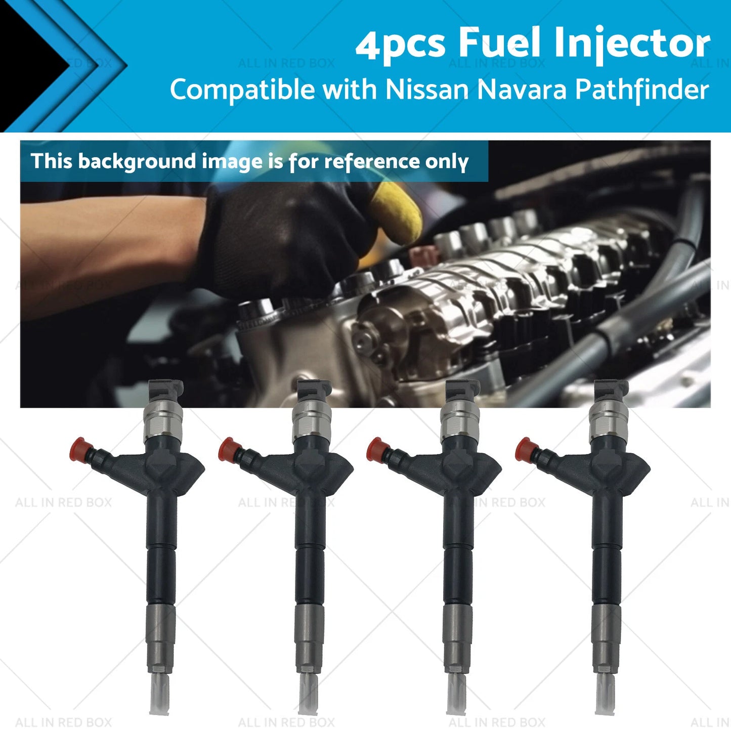 4 x Diesel Injectors for Nissan Navara Pathfinder (2005-2015)