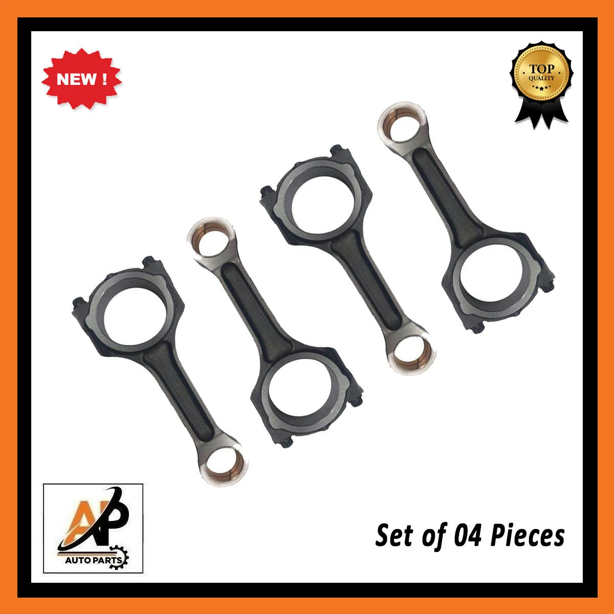 Connecting Rod Set Replacement 4 Pieces for Citroen Peugeot Ford (2005–2016)