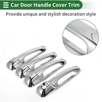 Dodge RAM 1500 Car Door Handle Cover Trim Silver Tone (2002-2008)