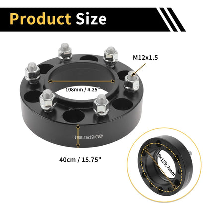 6x139.7mm Wheel Spacers 2 Pcs for Toyota Land Cruiser (1980-1997)