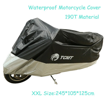 XXL Waterproof Motorcycle UV Dust Protector Cover for Harley Softail Fatboy
