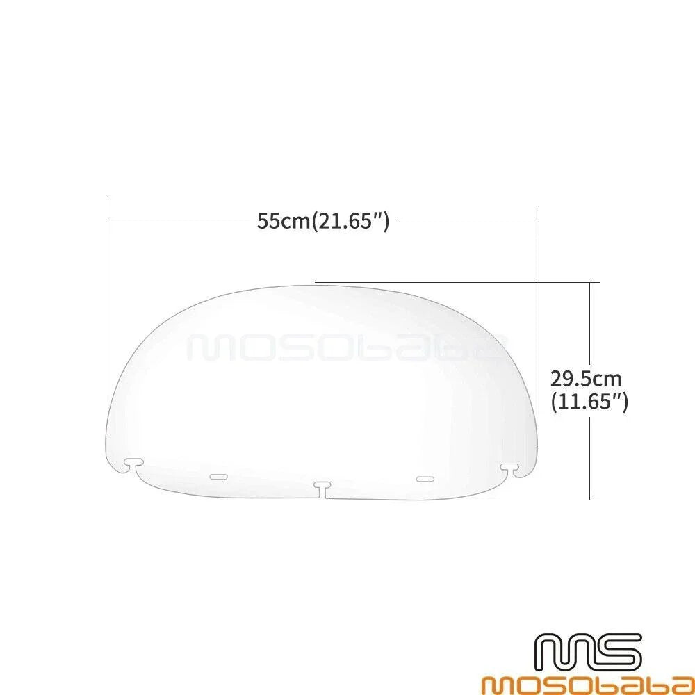 10" Batwing Windshield for Harley Electra Glide, Road King, Street Glide