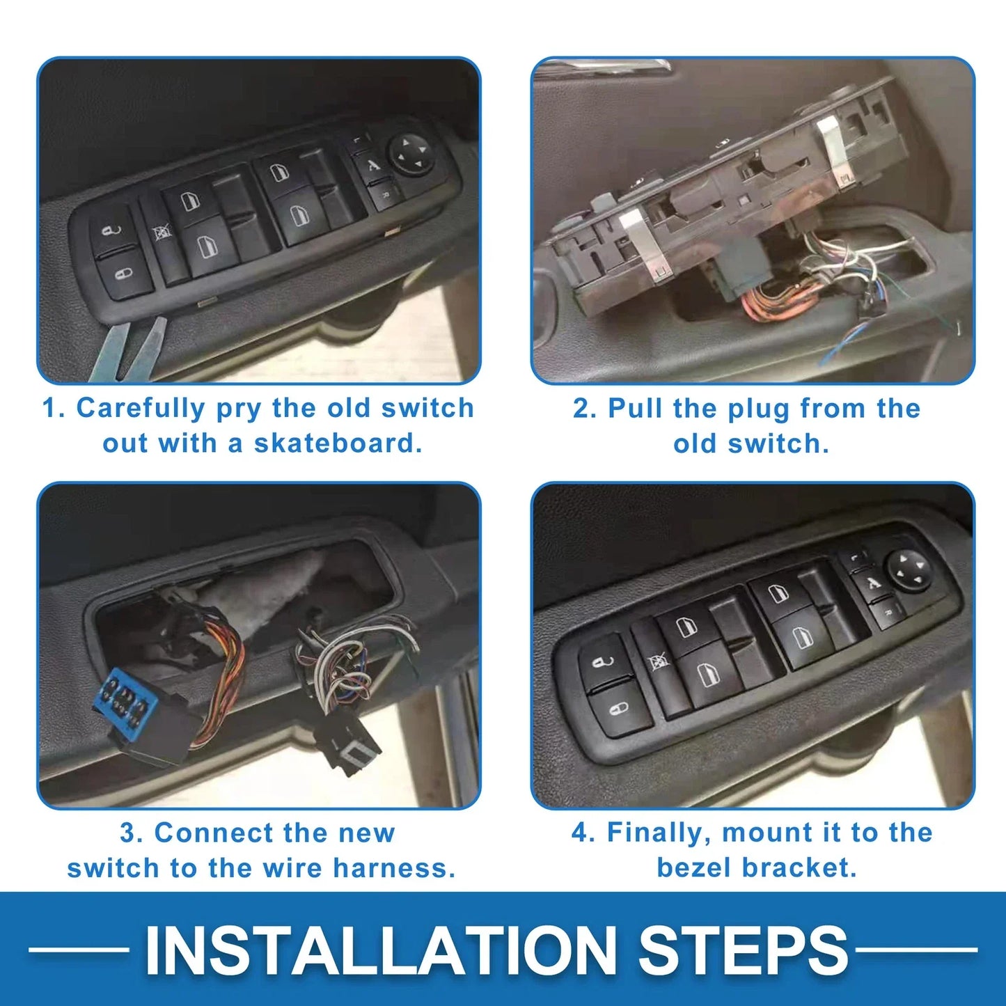 Passenger Side Power Window Switch for Hyundai i10 (2007-2013)
