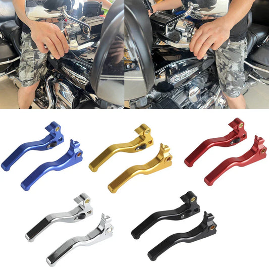 Adjustable Hand Control Brake Clutch Lever Set for Harley Sportster XL883N (2007-2023)