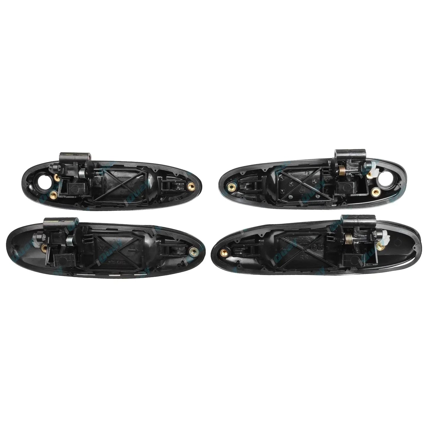 Black Front & Rear Outer Door Handles for Toyota Landcruiser 100 105 Series