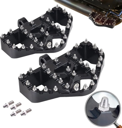 Wide Foot Pegs MX Style Floorboard for Harley Touring Sportster Softail Dyna