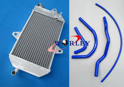 Aluminum Radiator for Yamaha YFZ350 Banshee 1987-2007 4 x Blue Hoses
