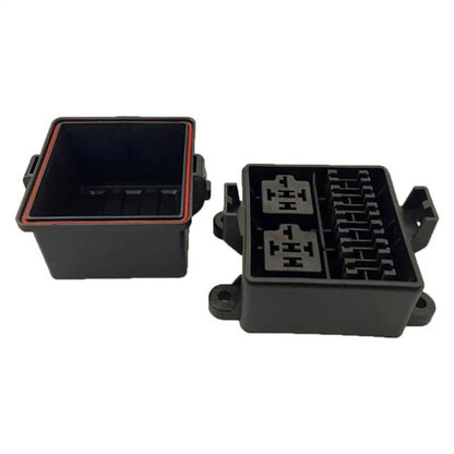 6-Way 12V Fuse Relay Box with 5-Pin 40A Relays for Car Truck