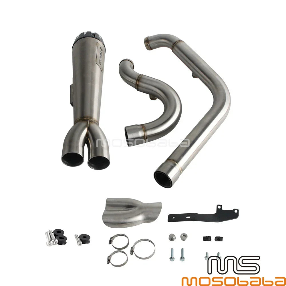 Mufflers Full Exhaust System Pipe for Harley Softail Slim (2018-2023)