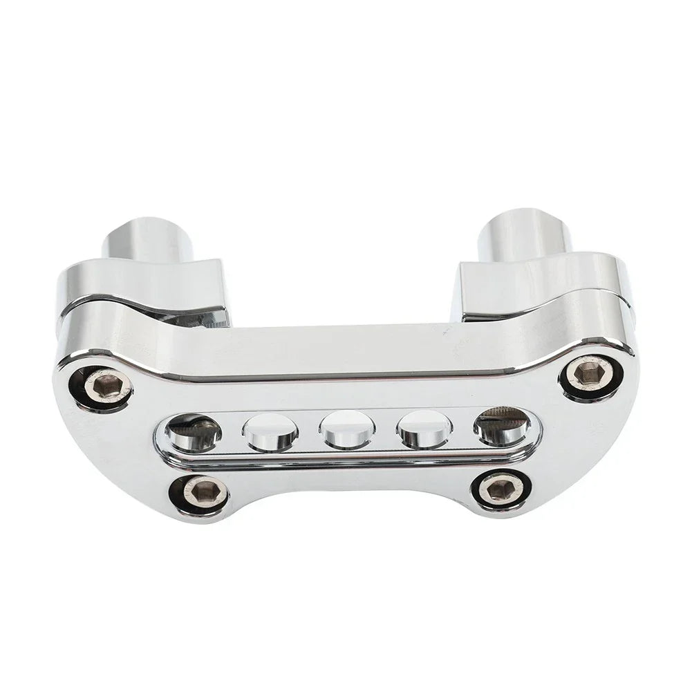 2" Straight Handlebar Riser & Top Clamp for Harley Dyna Touring Road Glide (2006-2023)