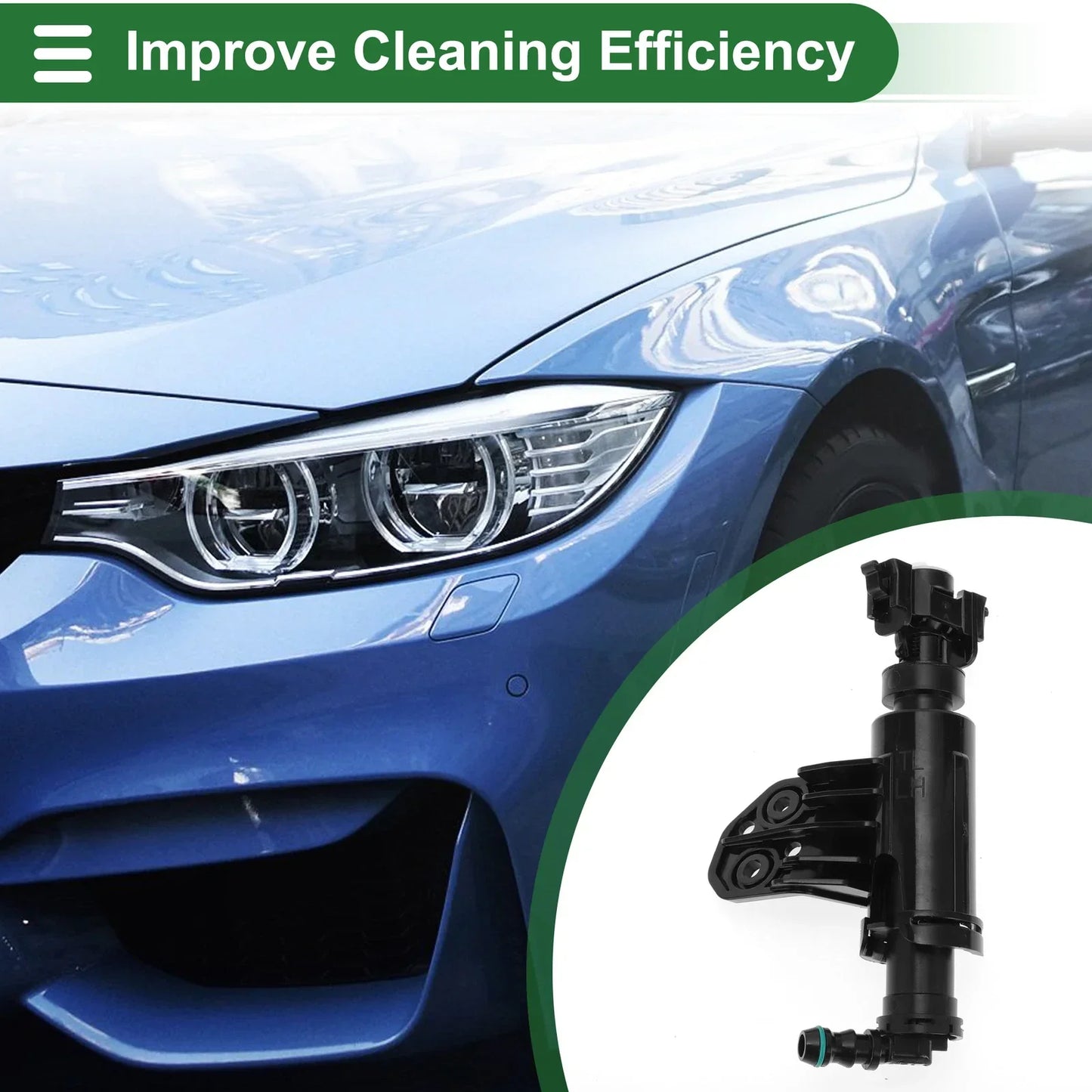 Front Driver Side Headlight Washer Nozzle for Hyundai Tucson (2016-2020)