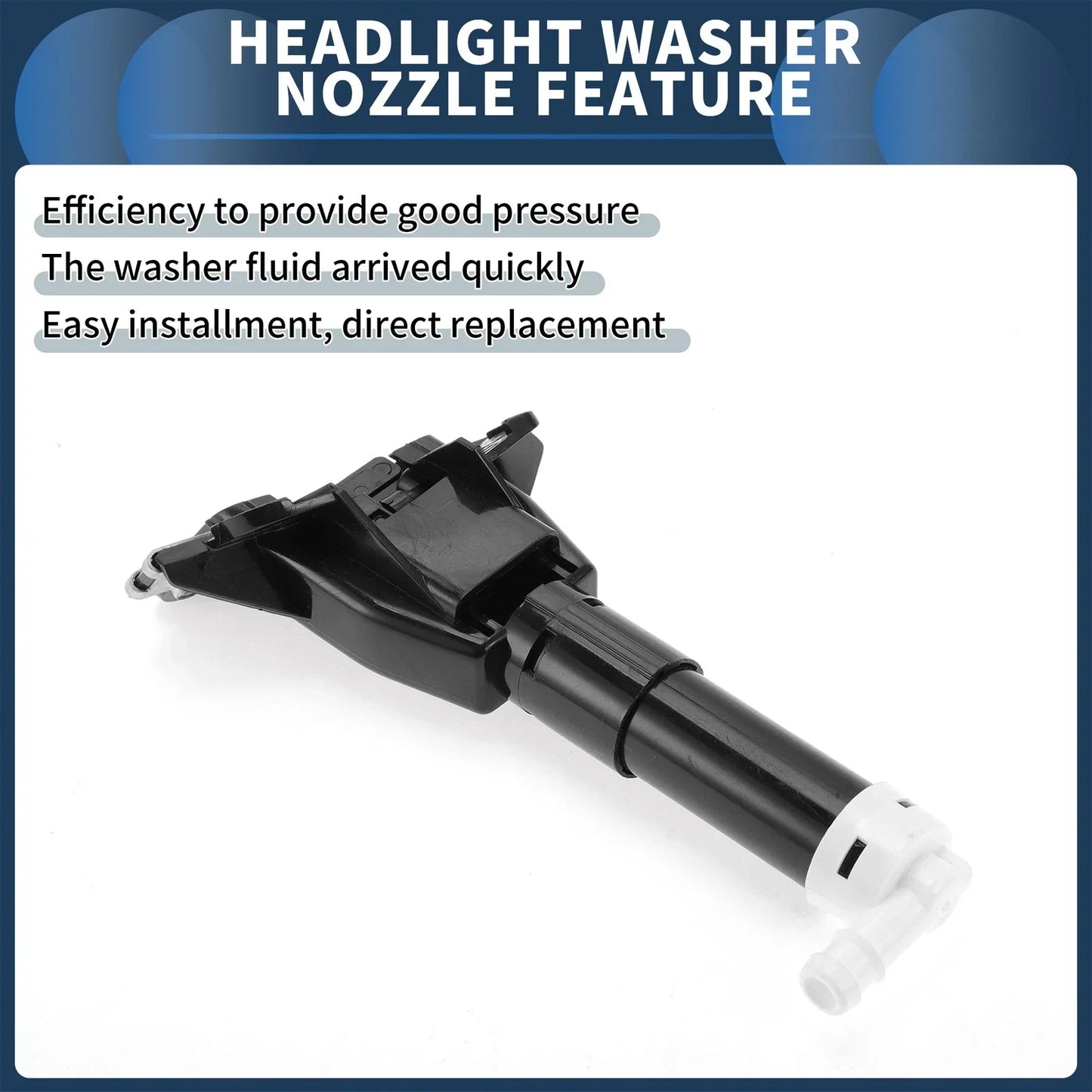 Driver Side Headlight Washer Nozzle for Honda Accord (2008-2023)
