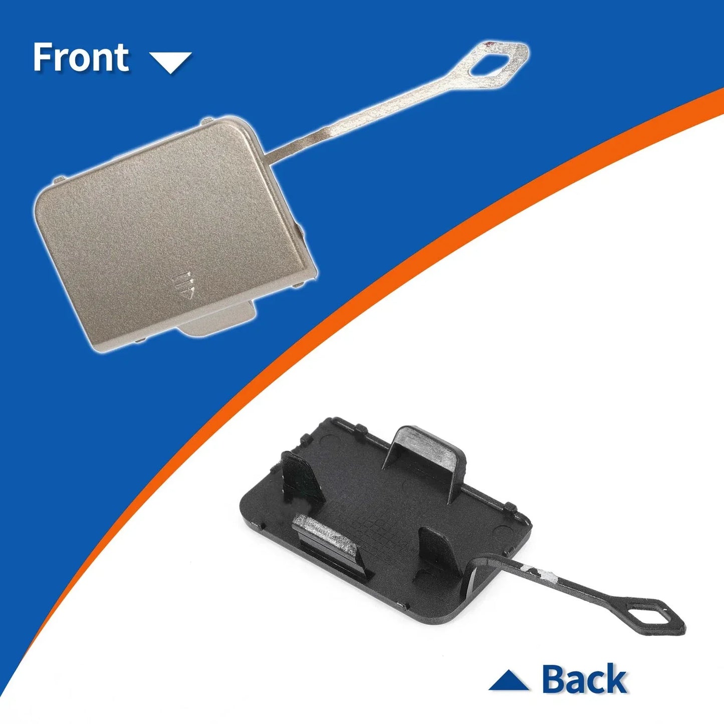 Front Car Bumper Tow Hook Cover for Mercedes-Benz C-Class (2015-2021)