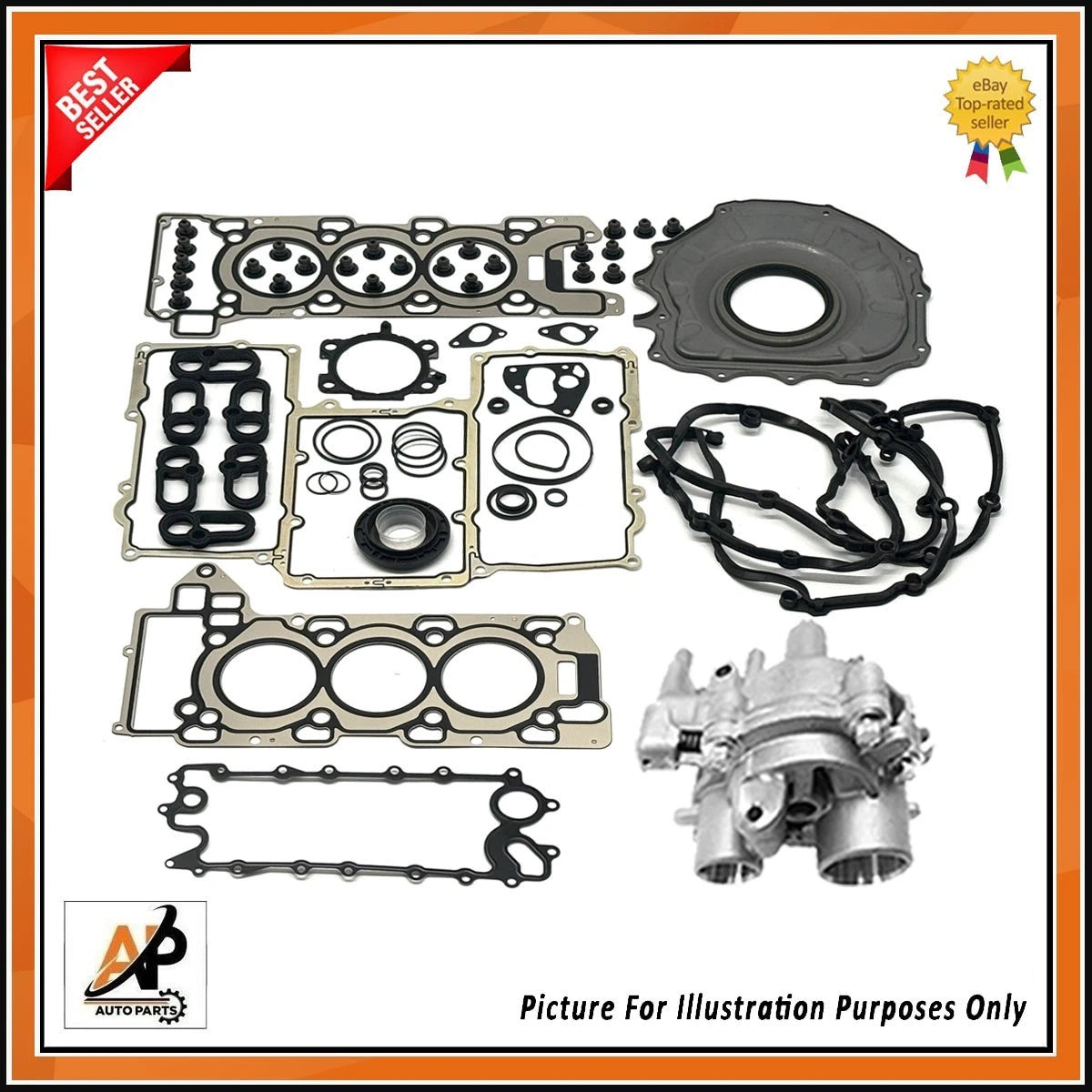Engine Full Gasket Set with Oil Pump Replacement for Jaguar F-Type (2014–2024)
